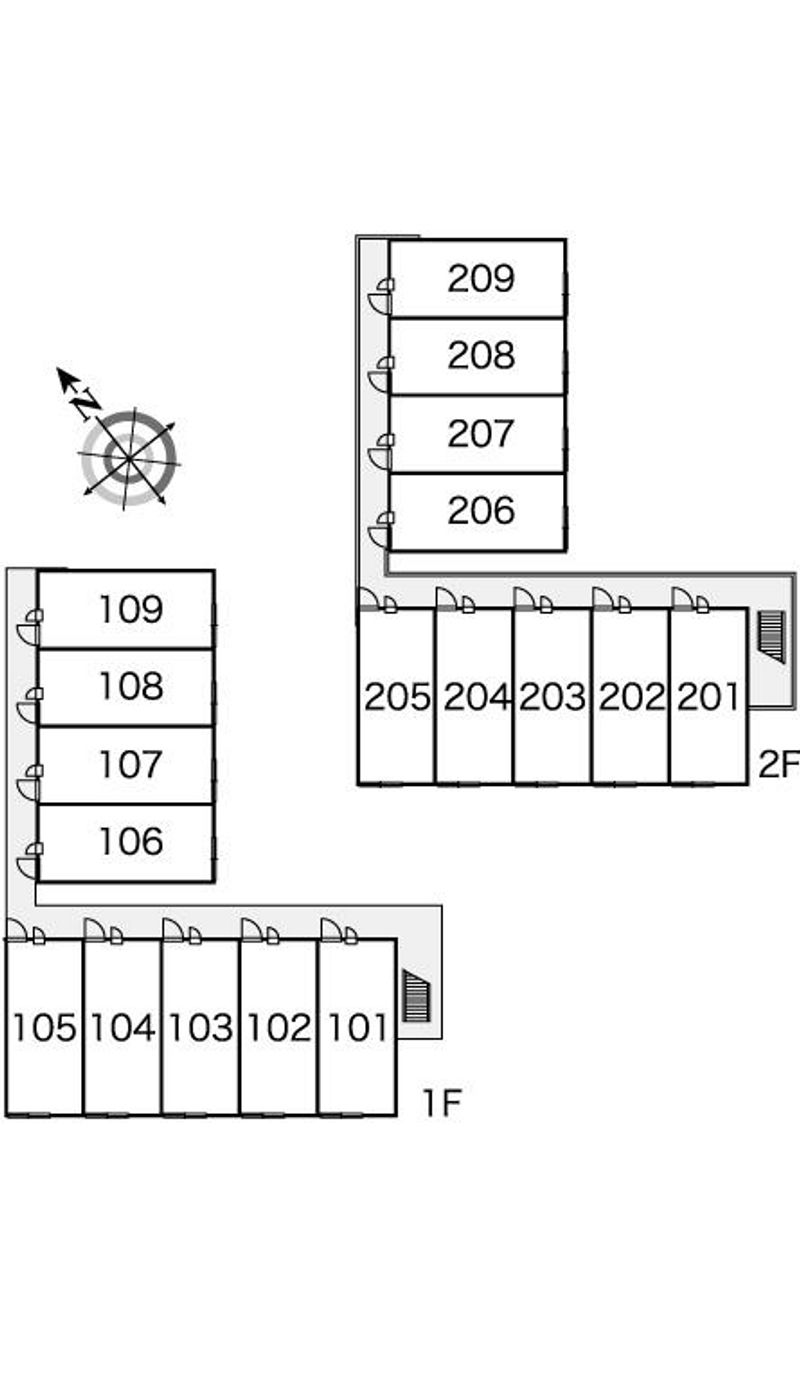 レオパレスサンエー 間取配置図