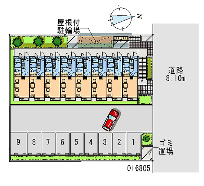 16805 bãi đậu xe hàng tháng