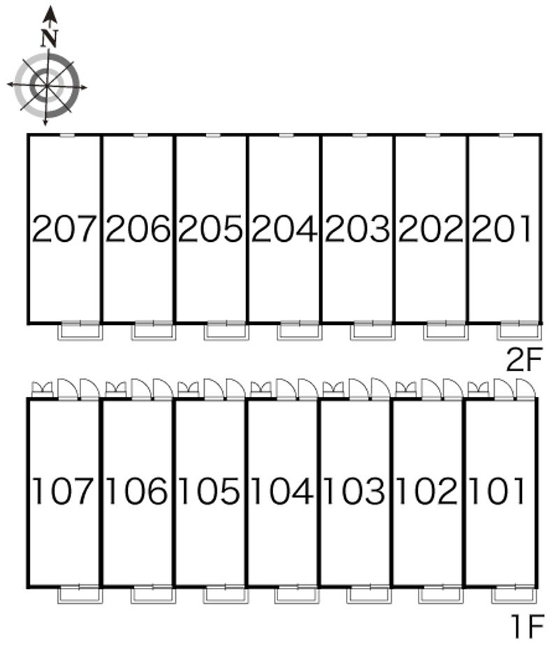 レオパレス大村インター 間取配置図