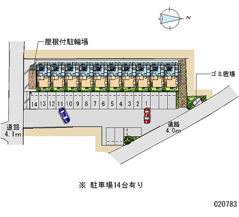 レオパレスマ・メゾン駅南 区画図