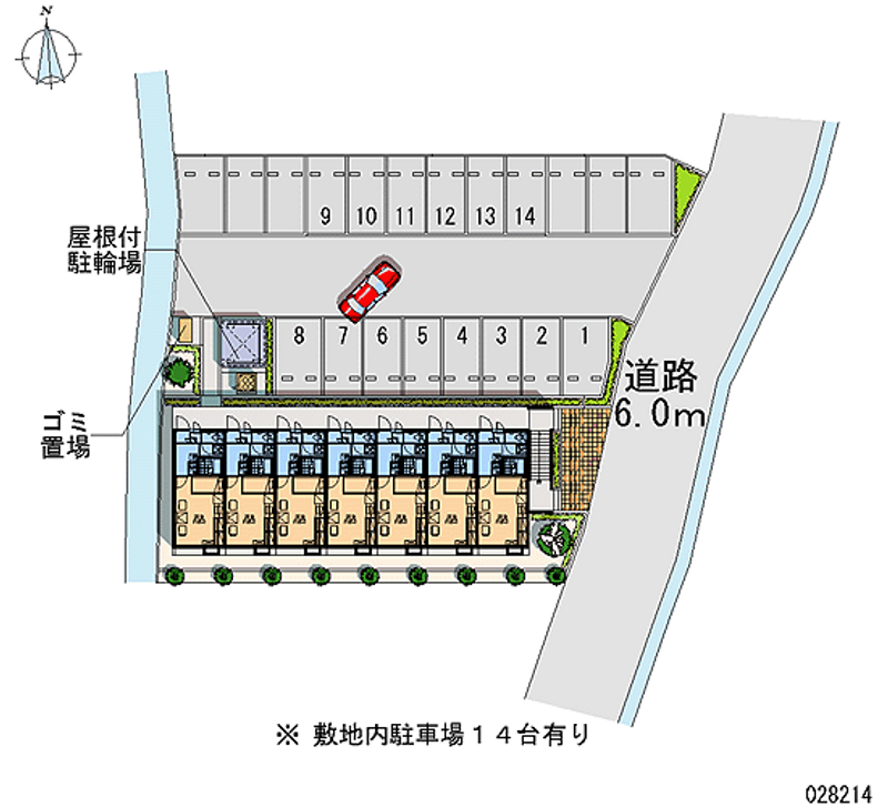 レオパレス若里Ⅰ 月極駐車場