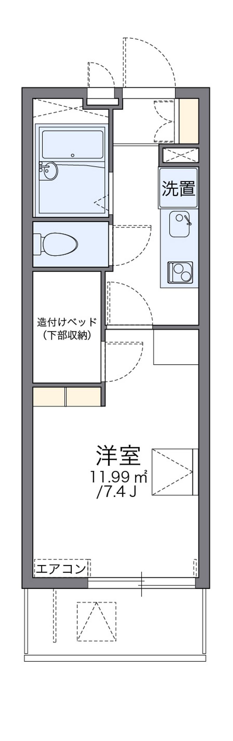 レオパレスしるびあ 間取図