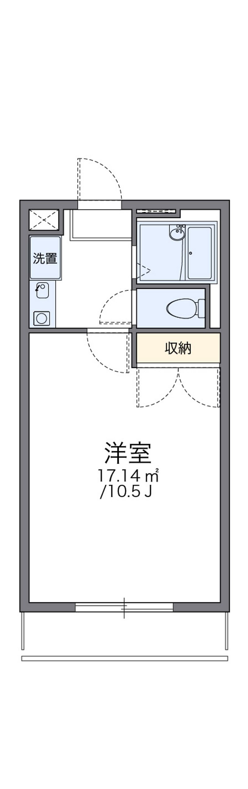 レオパレスシャルマン 間取図