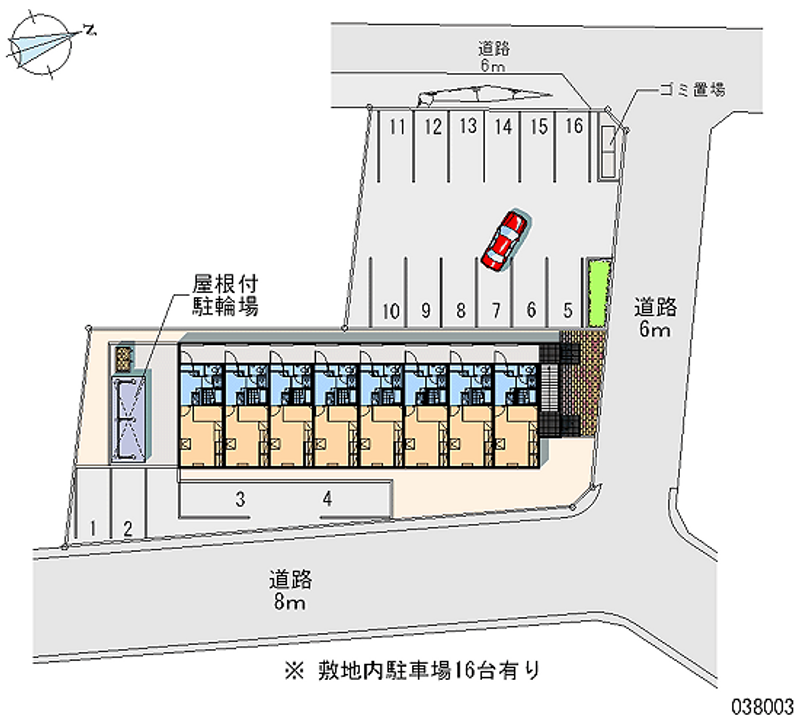 レオパレスレジデンツ 月極駐車場