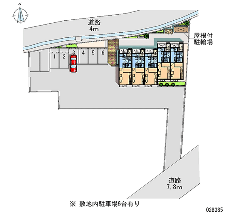 レオパレスオータムⅡ 月極駐車場