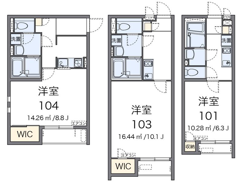 クレイノＦＥＲＩＯ 間取図