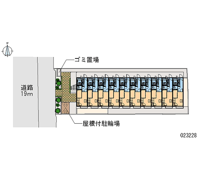 レオパレス川端御池 区画図