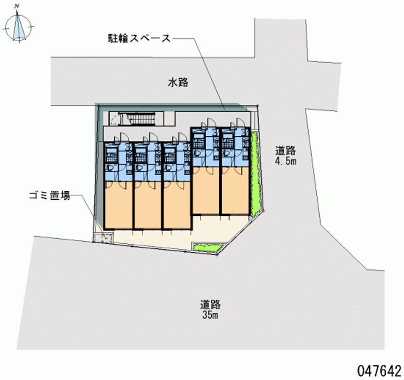 レオパレスフォーティーン扇 区画図