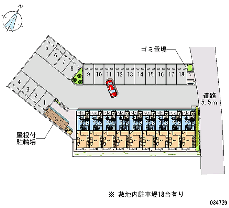 レオパレス榎戸 月極駐車場