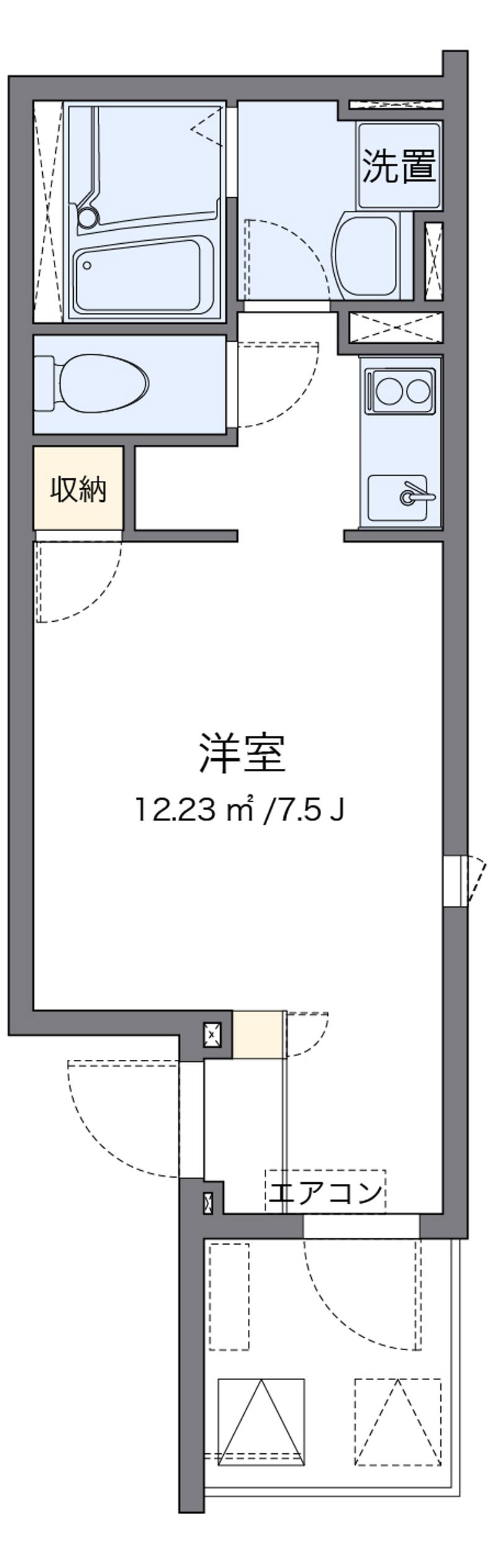 クレイノＹＵＩ 間取図