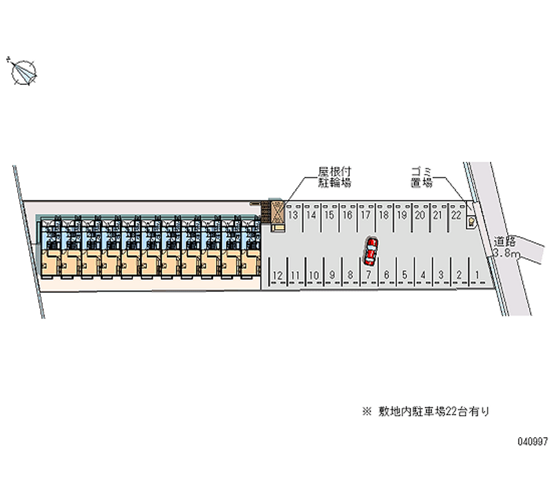 レオパレス桜 月極駐車場