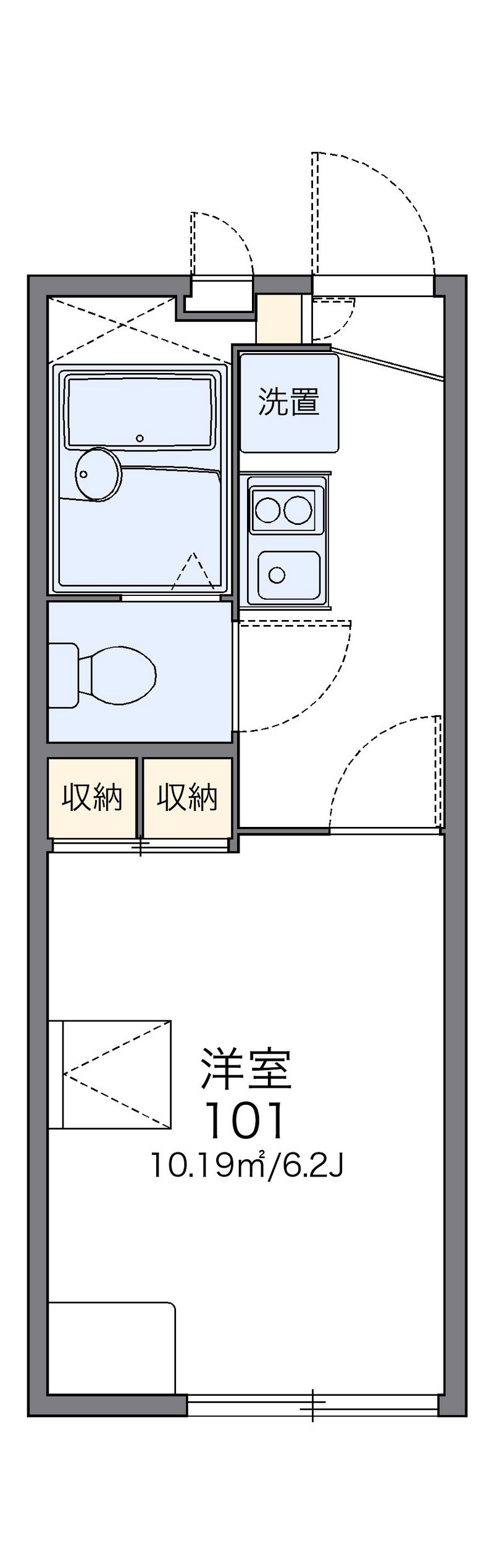 レオパレス修浦Ⅱ 間取図