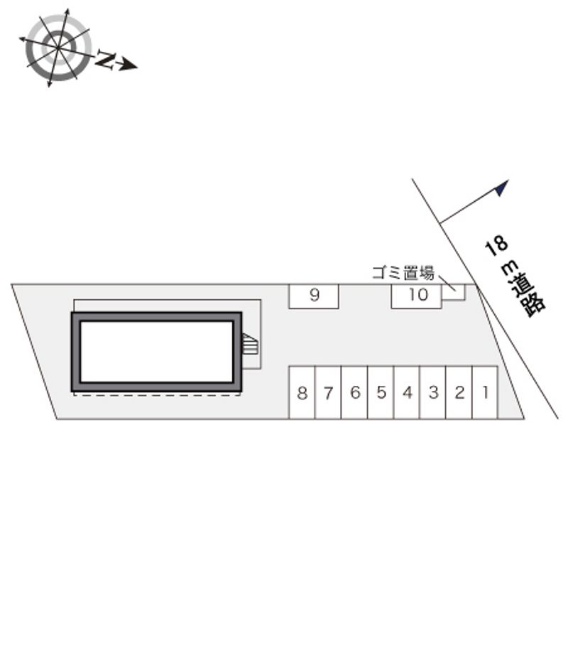 レオパレスソレイユ 配置図