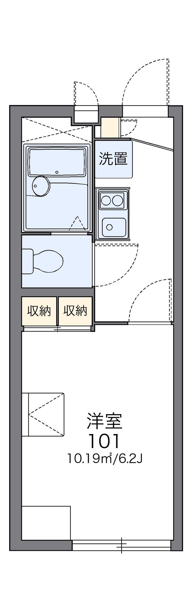 レオパレス希望の丘 間取図