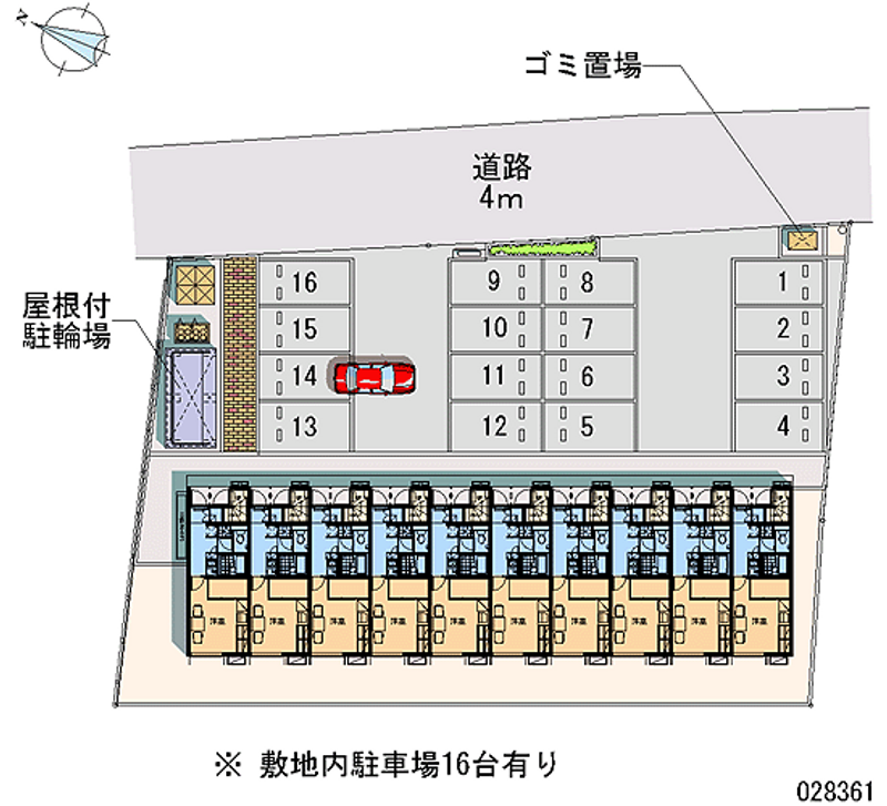 28361 Monthly parking lot