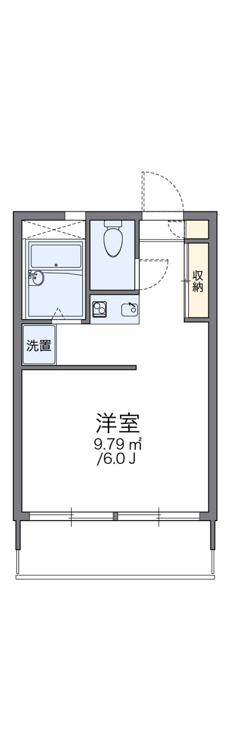 レオパレスふなとやま 間取図