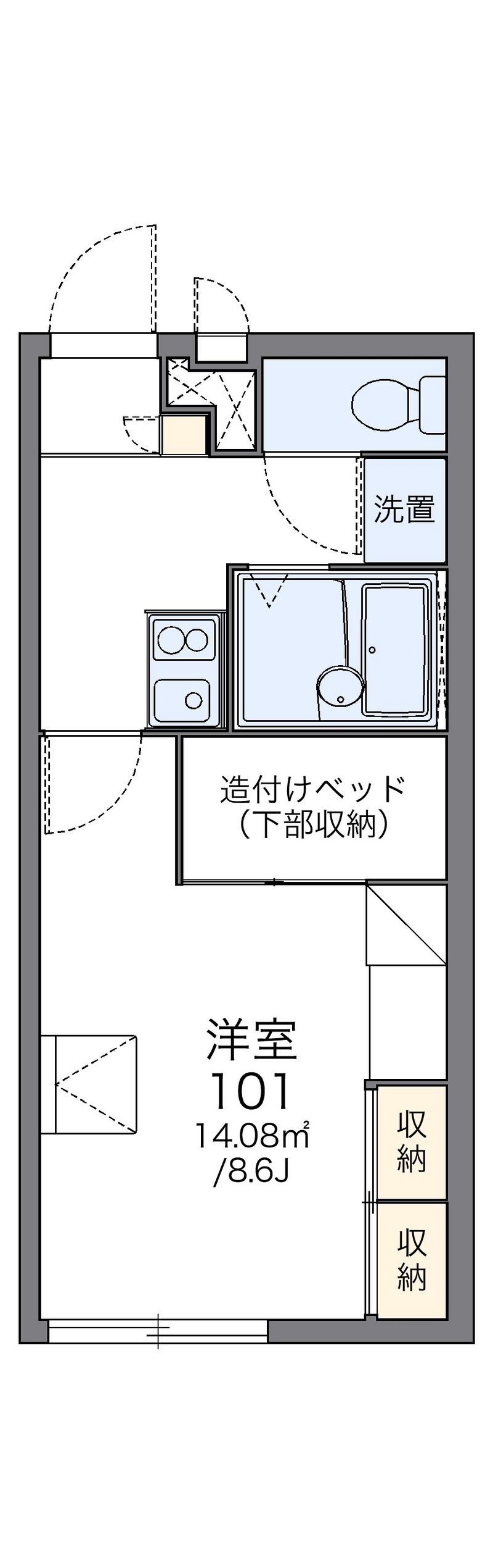 レオパレス財部 間取図