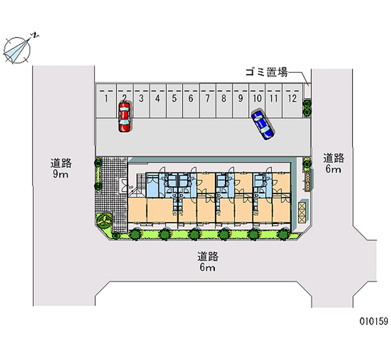 レオパレスドウェル佐原 月極駐車場