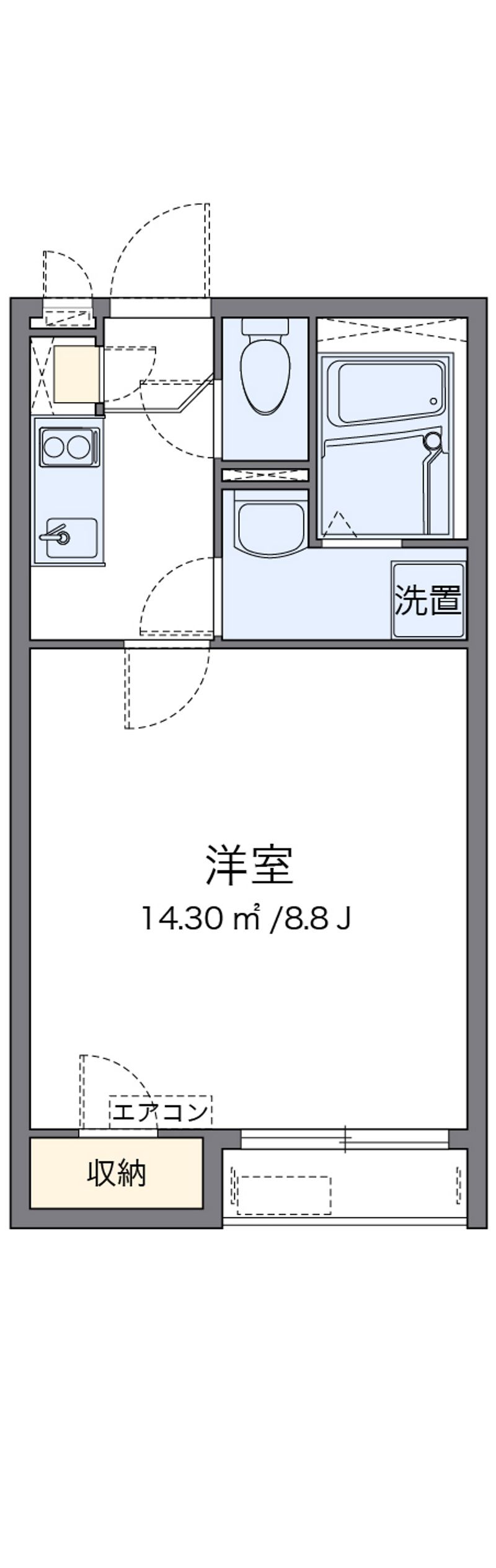 クレイノ石井町 間取図