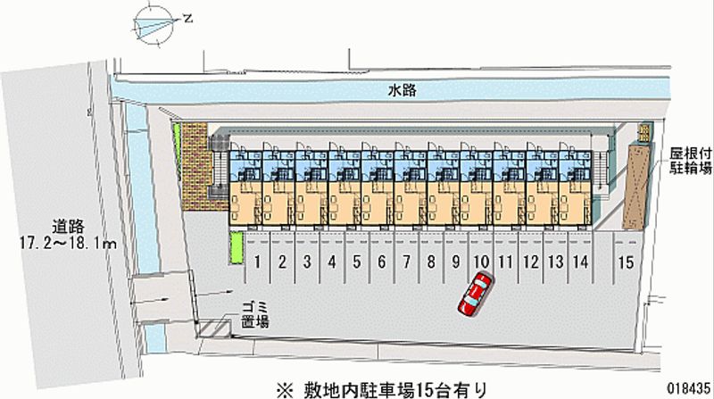 レオパレスメルベーユ 月極駐車場