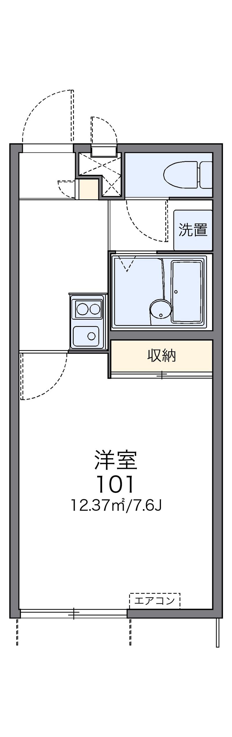 レオパレス烏森 間取図