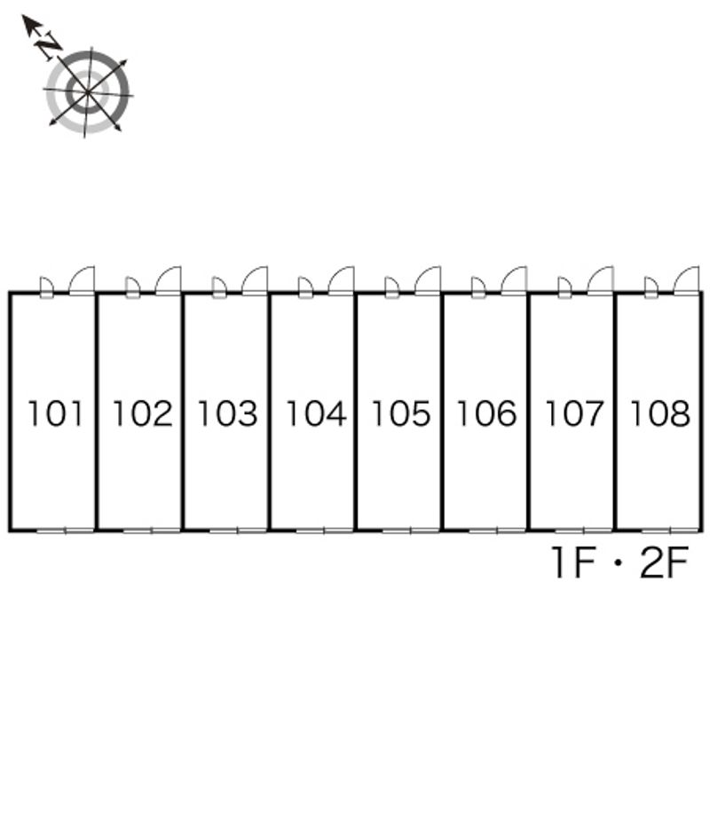 レオパレス芙蓉 間取り配置図