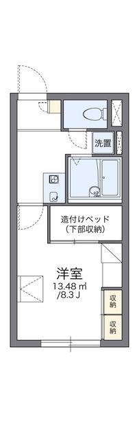 レオパレスシャルム北６条　 間取り図