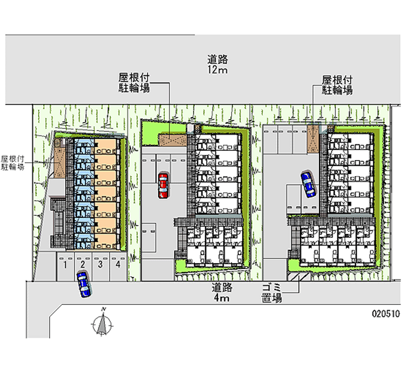 レオパレスエポカ３ 月極駐車場