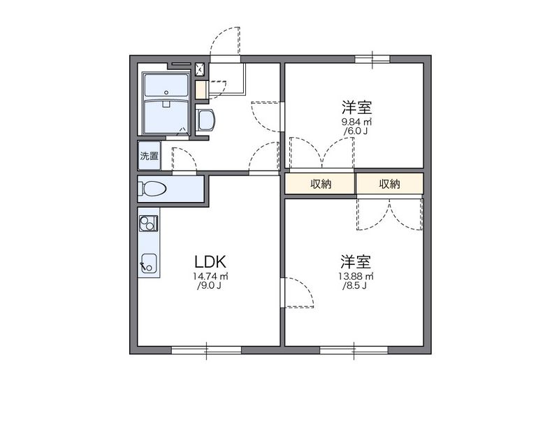 レオパレス宮田第３ 間取図