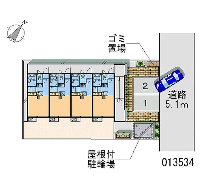 レオパレス北斗 月極駐車場