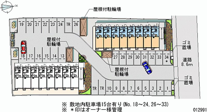 レオパレス向Ｂ 月極駐車場