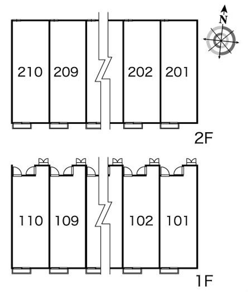 レオパレスＦ５６ 間取配置図