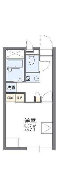 レオパレスルート向山 間取り図