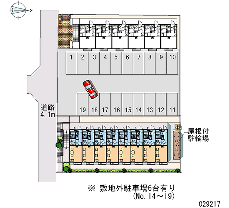 レオパレスカルチェ 月極駐車場