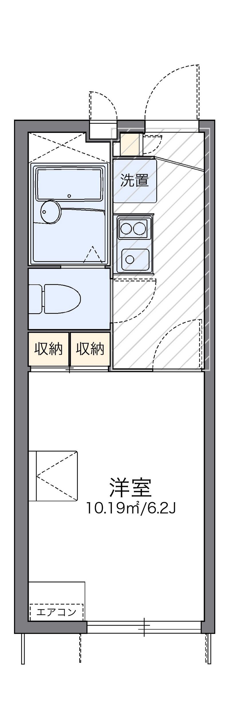 レオパレス匠 間取図