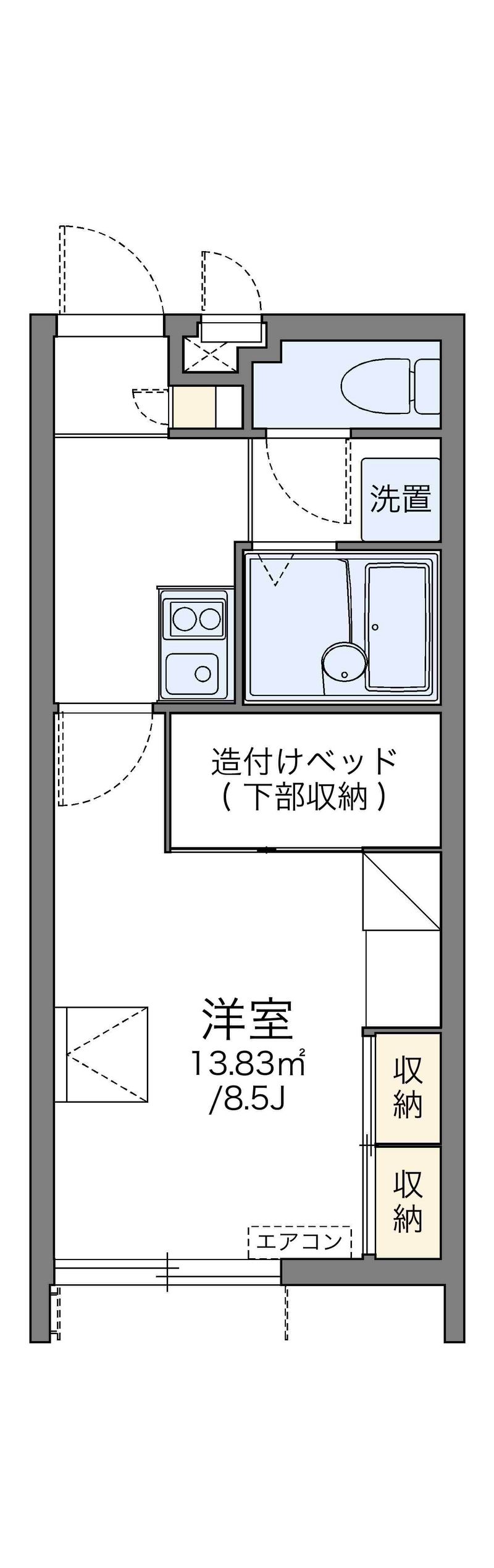 レオパレス首里城下町 間取図