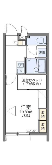 レオパレス首里城下町 間取り図