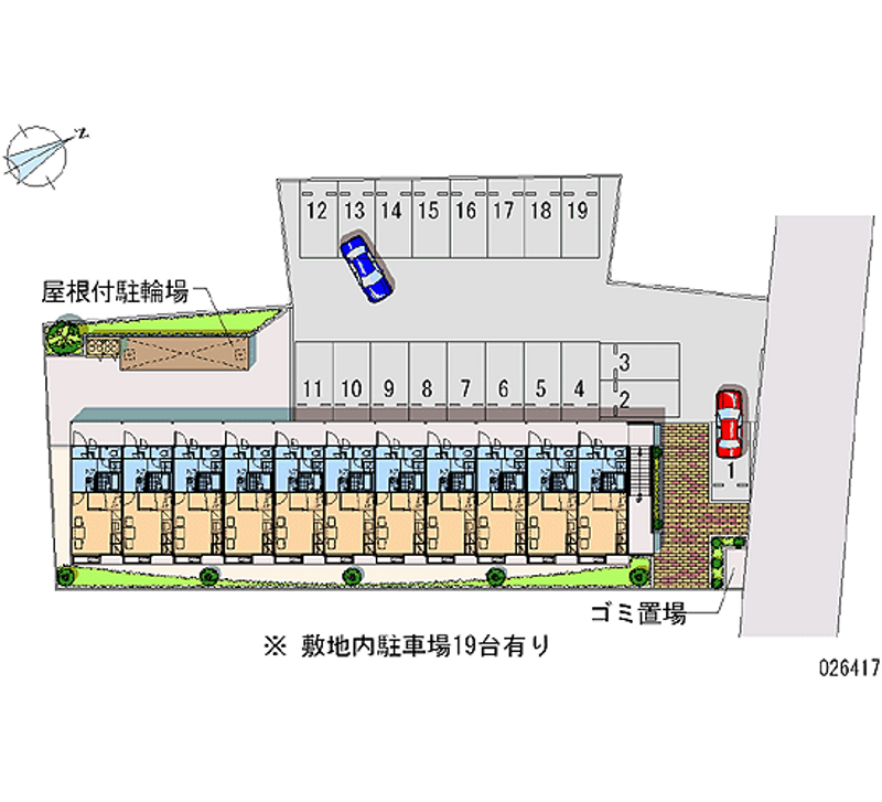 レオパレス鶴崎Ⅱ 月極駐車場