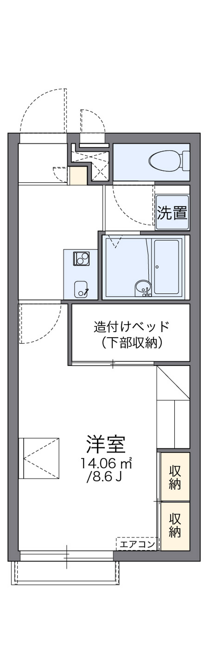 レオパレスアルバ 間取り