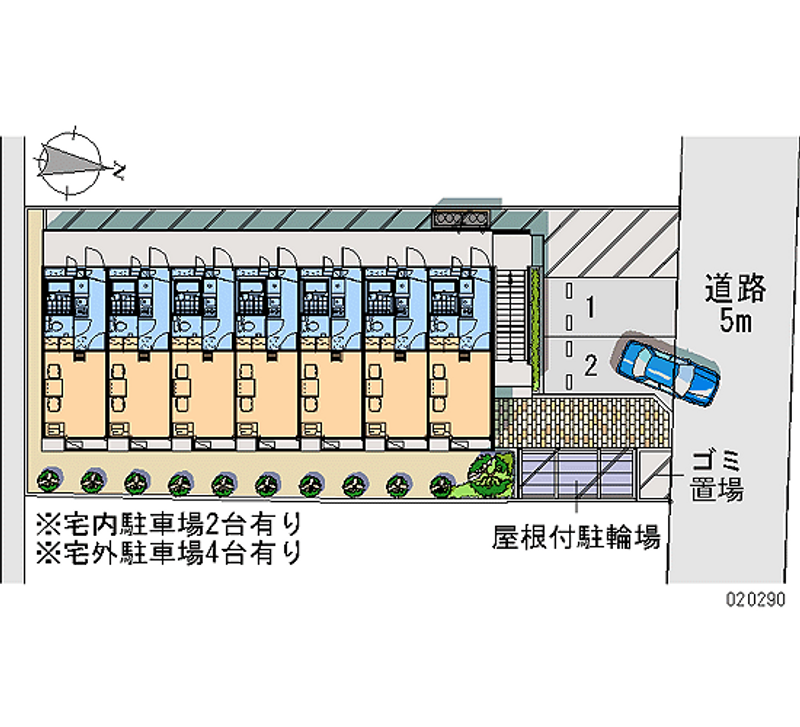 レオパレス青柳第二 月極駐車場