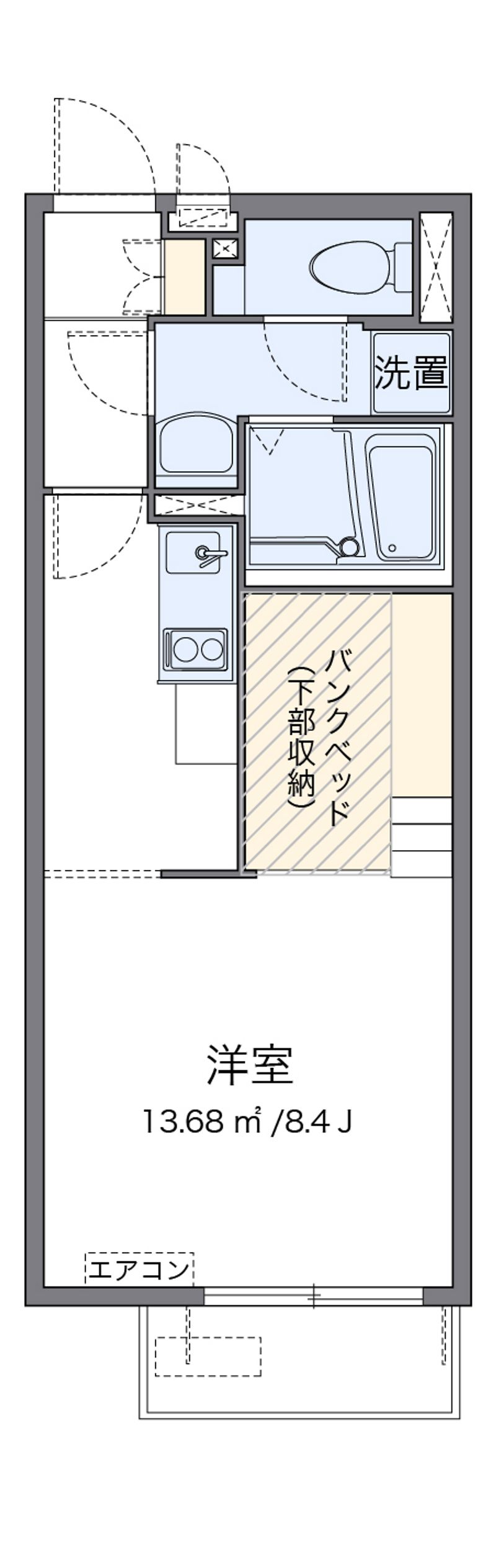 ミランダ万場山Ⅰ 間取図