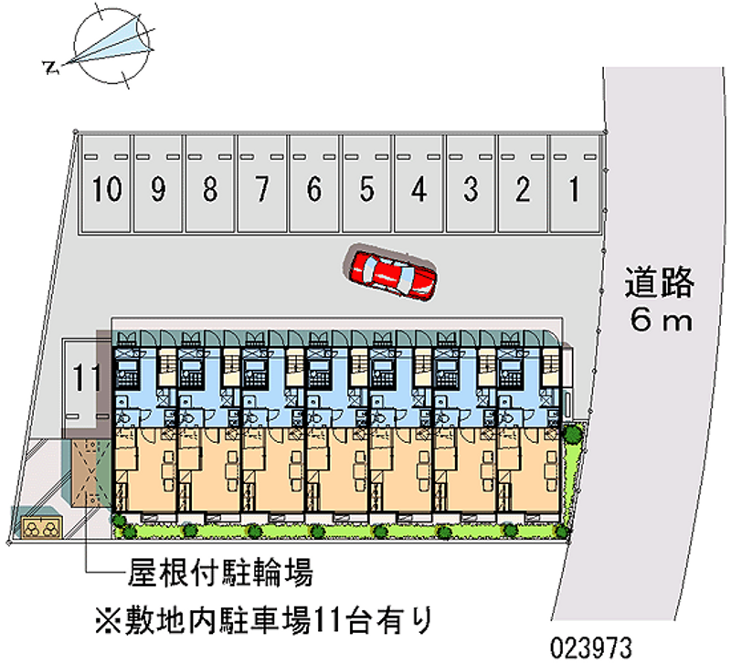 レオパレスネージュ 月極駐車場