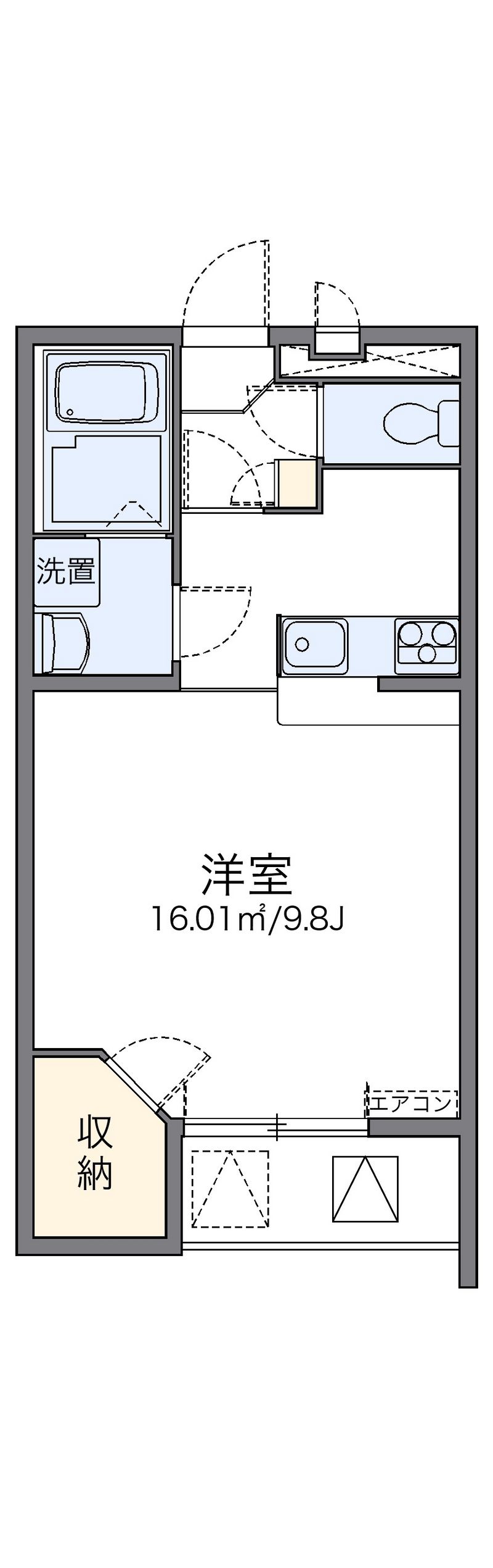 レオパレス天上野Ⅱ 間取図