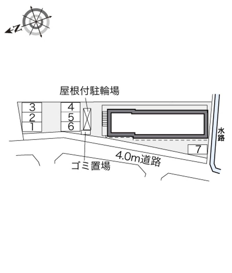 レオパレスノーサイド大池 配置図