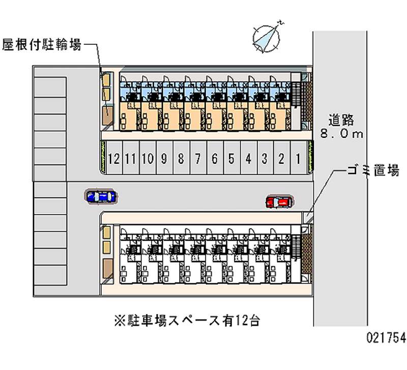 レオパレスパティオ近文Ａ 月極駐車場