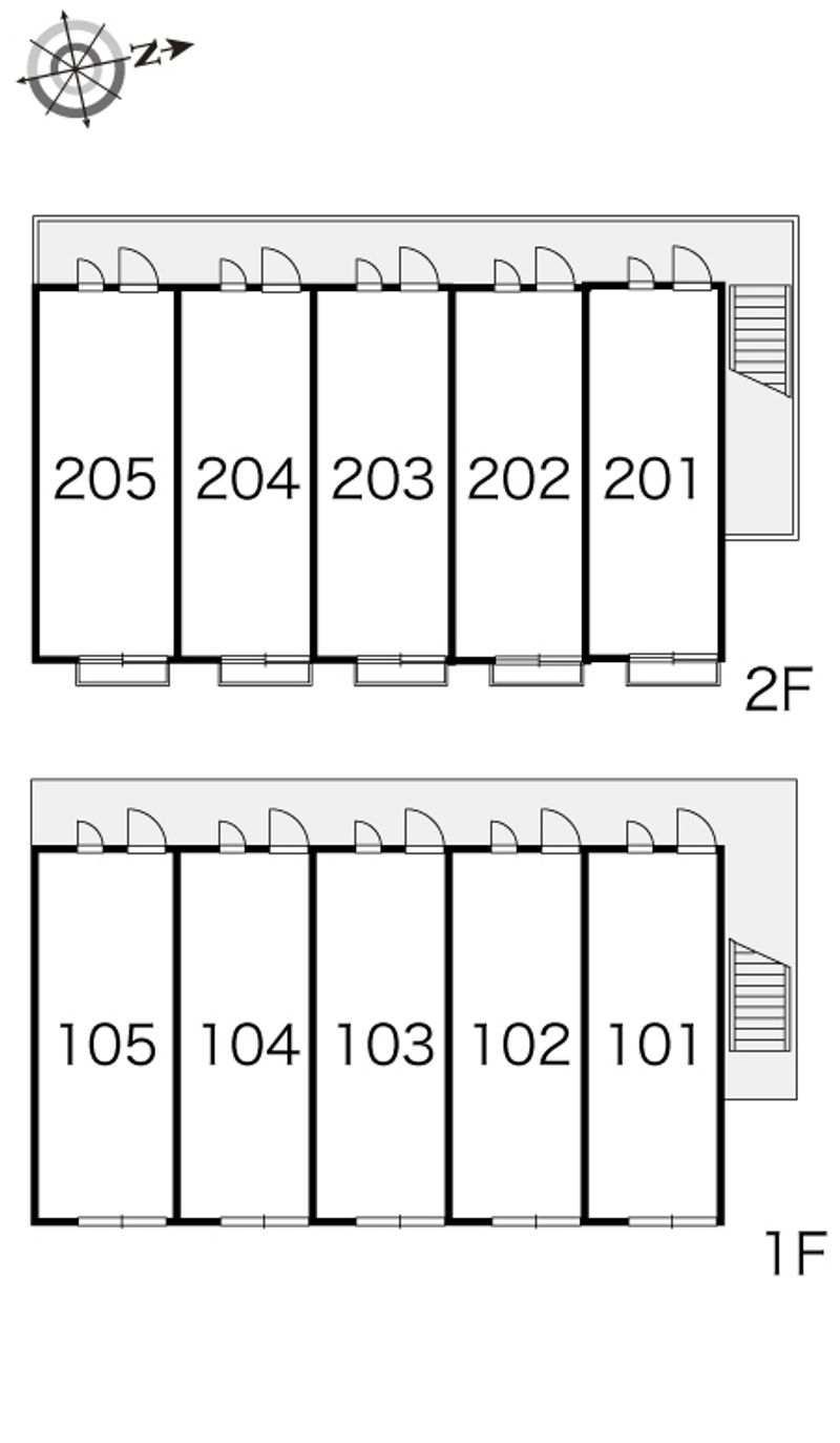 レオパレスワイズ　０１ 間取配置図