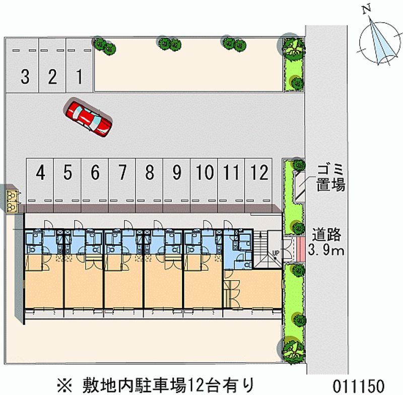 レオパレスクール 月極駐車場