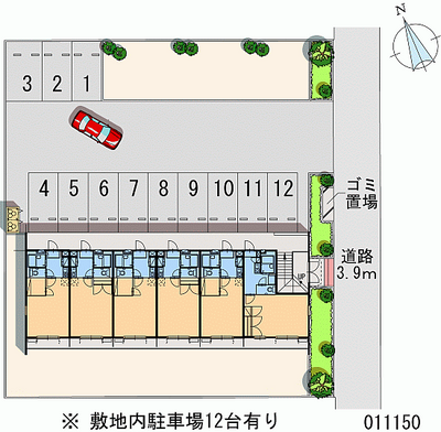 11150 Monthly parking lot