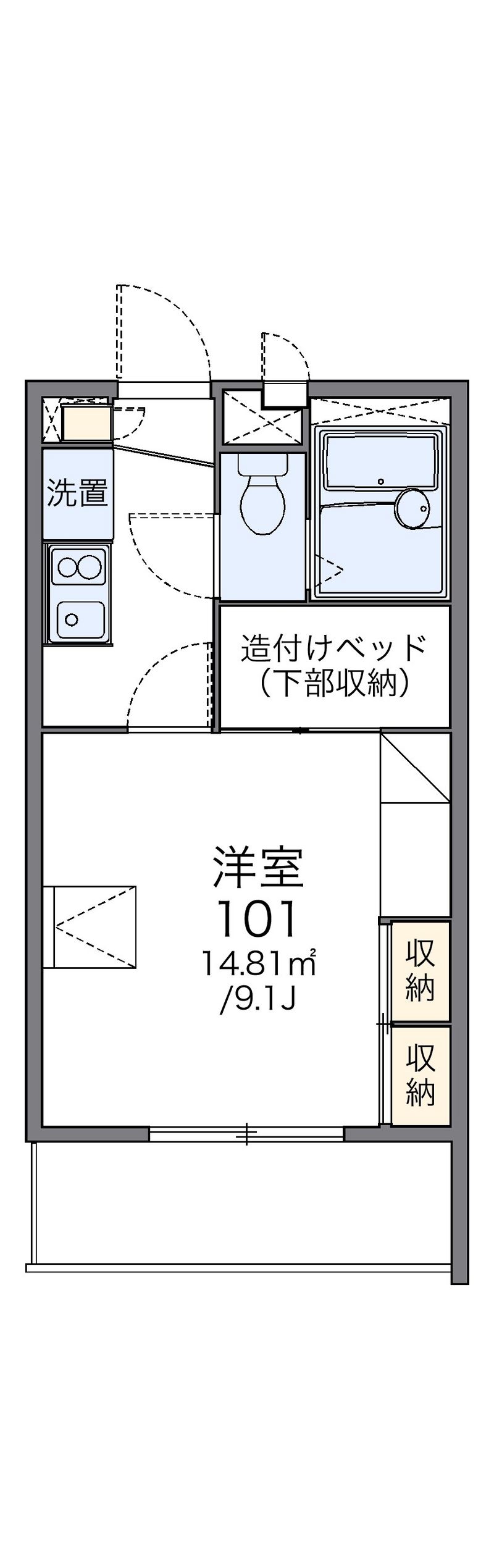 レオパレスヴァンティアン 間取図