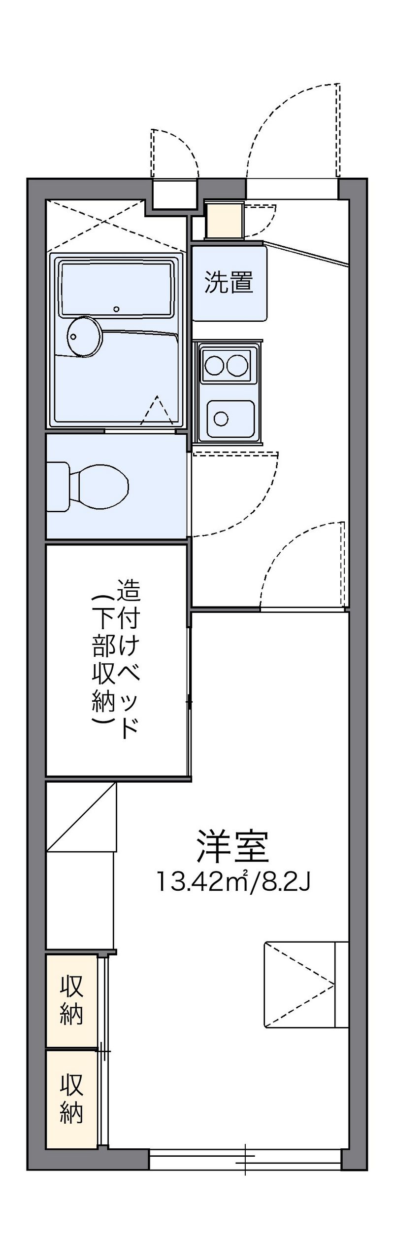 レオパレスグレートガーデンⅣ 間取図